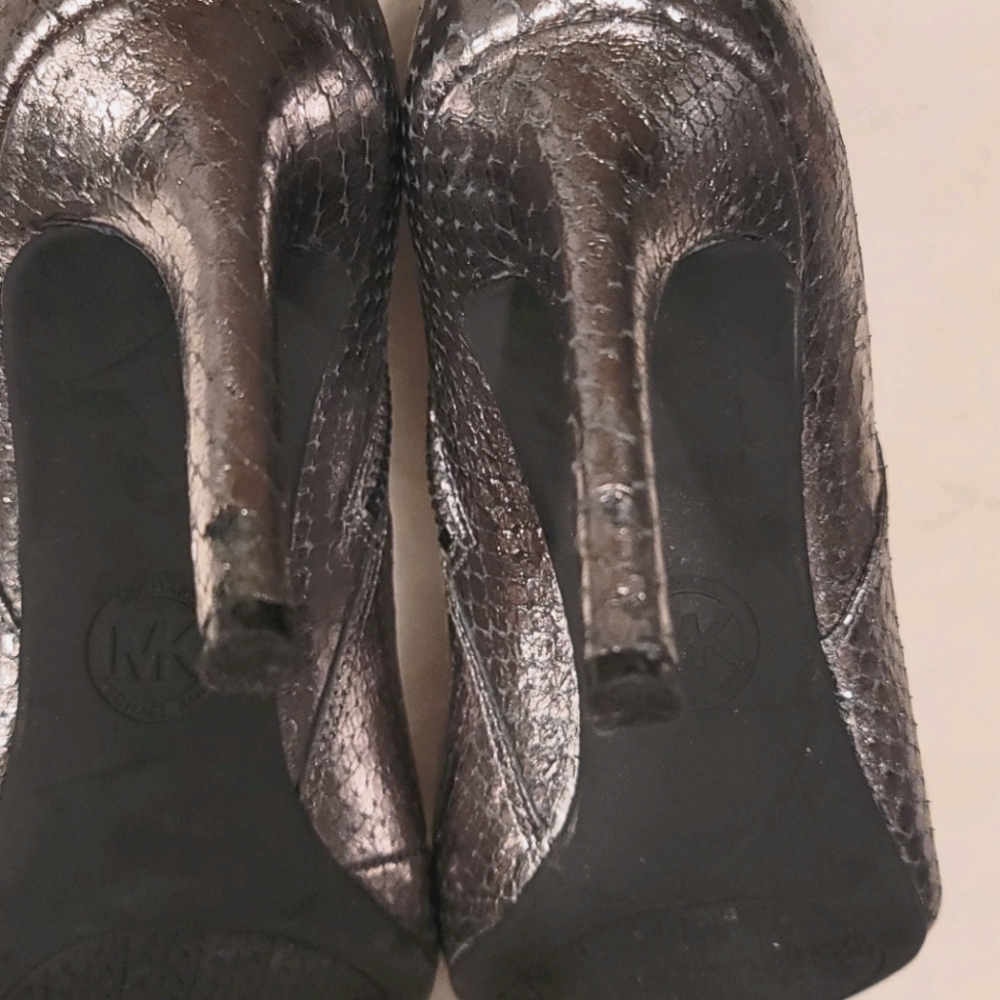 Michael Kors silver Leona ankle boots - Picture 9 of 10